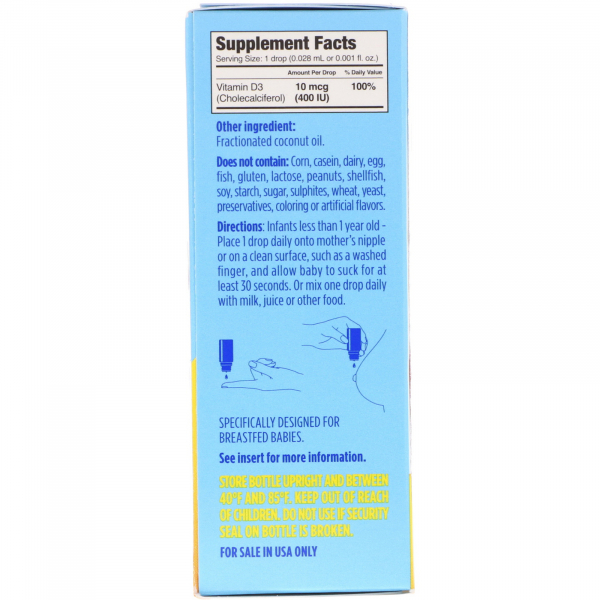 Ddrops Baby Liquid Vitamin D3 400 IU (2.5 мл)